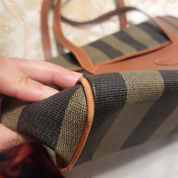 Fendi Brown and Black Striped Women's Bag - Picture 7 of 8